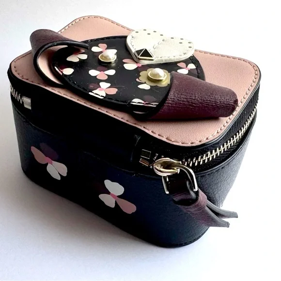 KATE SPADE Floral Cherrywood Puppy Dog Travel Jewelry Box - Picture 12 of 16